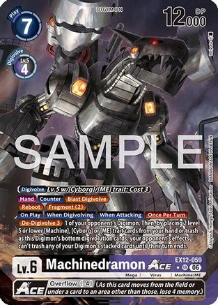 Machinedramon ACE (Alternate Art) (EX12-059) - [Digital World Shambala] Foil