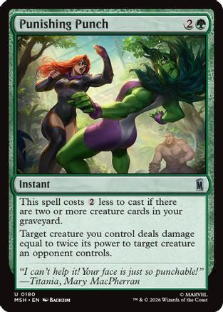 Punishing Punch  [Foil]  (MSH-180) - [Marvel Super Heroes]