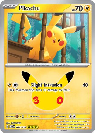 Pikachu - (036/128) Holofoil [ME 30th Celebration]