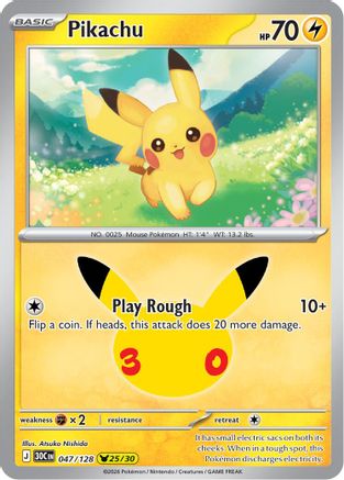 Pikachu - (047/128) Holofoil [ME 30th Celebration]