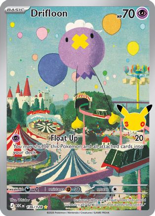 Drifloon - (136/null) Holofoil [ME 30th Celebration]