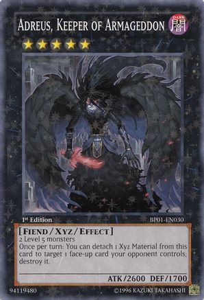 Adreus, Keeper of Armageddon [BP01-EN030] Starfoil Rare - Trinity Hobby