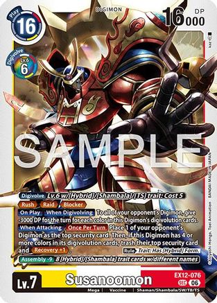 Susanoomon (EX12-076) - [Digital World Shambala] Foil