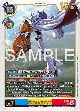 Omnimon (EX12-037) - [Digital World Shambala] Foil