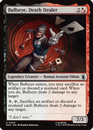 Bullseye, Death Dealer  (MSH-209) - [Marvel Super Heroes]