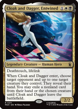 Cloak and Dagger, Entwined  [Foil]  (MSH-211) - [Marvel Super Heroes]