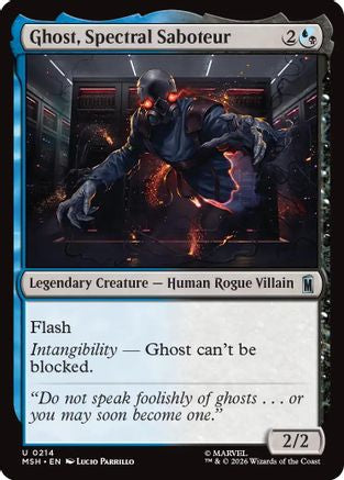 Ghost, Spectral Saboteur  (MSH-214) - [Marvel Super Heroes]