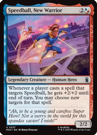 Speedball, New Warrior  [Foil]  (MSH-227) - [Marvel Super Heroes]
