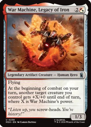 War Machine, Legacy of Iron  [Foil]  (MSH-238) - [Marvel Super Heroes]