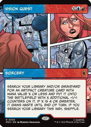 Vision Quest (Borderless)  [Foil]  (MSH-309) - [Marvel Super Heroes]