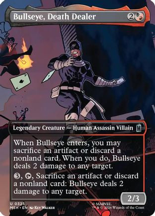 Bullseye, Death Dealer (Borderless)  [Foil]  (MSH-325) - [Marvel Super Heroes]