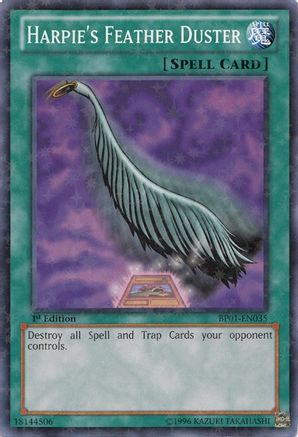 Harpie's Feather Duster [BP01-EN035] Starfoil Rare - Trinity Hobby