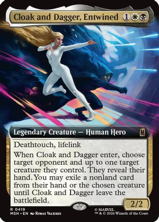Cloak and Dagger, Entwined (Extended Art)  (MSH-419) - [Marvel Super Heroes]