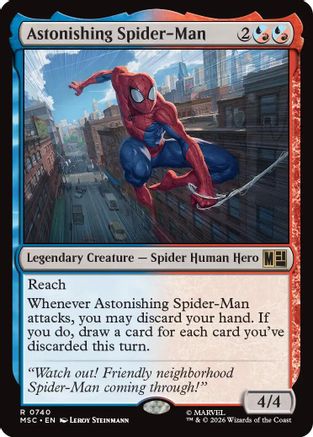 Astonishing Spider-Man  [Foil]  (MSH-740) - [Marvel Super Heroes]