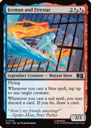 Iceman and Firestar  (MSH-742) - [Marvel Super Heroes]