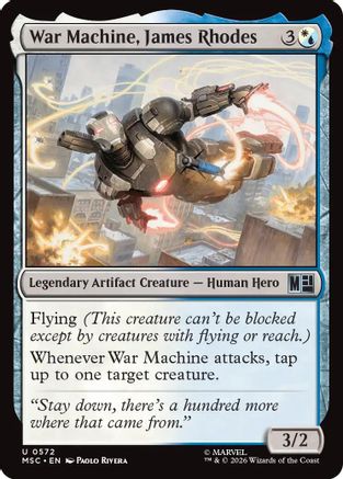 War Machine, James Rhodes  (MSH-572) - [Marvel Super Heroes]