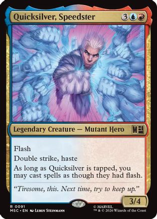 Quicksilver, Speedster  (MSC-091) - [Commander: Marvel Super Heroes]