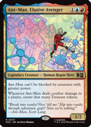 Ant-Man, Elusive Avenger (Surge Foil)  [Foil]  (MSC-073) - [Commander: Marvel Super Heroes]