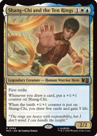 Shang-Chi and the Ten Rings (Surge Foil)  [Foil]  (MSC-094) - [Commander: Marvel Super Heroes]