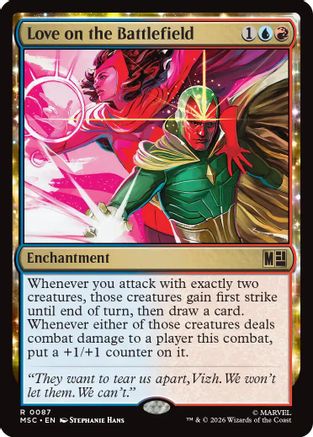 Love on the Battlefield (Surge Foil)  [Foil]  (MSC-087) - [Commander: Marvel Super Heroes]