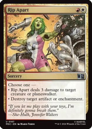Rip Apart (Surge Foil)  [Foil]  (MSC-187) - [Commander: Marvel Super Heroes]