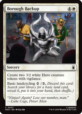 Borough Backup  (MSH-007) - [Marvel Super Heroes]