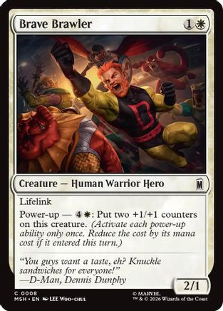Brave Brawler  [Foil]  (MSH-008) - [Marvel Super Heroes]