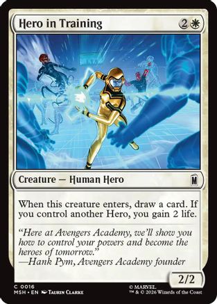 Hero in Training  (MSH-016) - [Marvel Super Heroes]