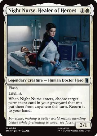 Night Nurse, Healer of Heroes  (MSH-026) - [Marvel Super Heroes]
