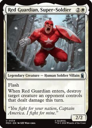 Red Guardian, Super-Soldier  [Foil]  (MSH-034) - [Marvel Super Heroes]