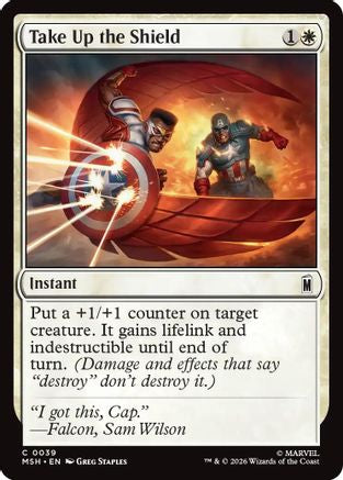 Take Up the Shield  (MSH-039) - [Marvel Super Heroes]