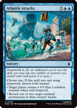Atlantis Attacks  [Foil]  (MSH-046) - [Marvel Super Heroes]