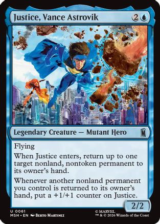 Justice, Vance Astrovik  [Foil]  (MSH-061) - [Marvel Super Heroes]