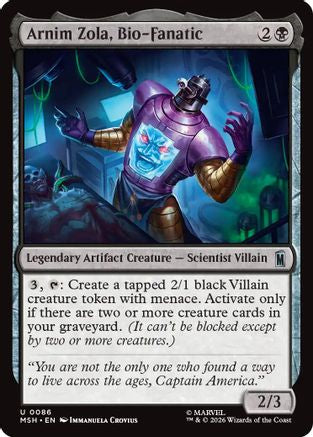 Arnim Zola, Bio-Fanatic  (MSH-086) - [Marvel Super Heroes]