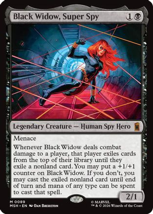 Black Widow, Super Spy  (MSH-089) - [Marvel Super Heroes]