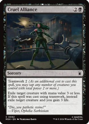 Cruel Alliance  (MSH-092) - [Marvel Super Heroes]