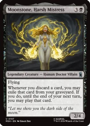 Moonstone, Harsh Mistress  [Foil]  (MSH-107) - [Marvel Super Heroes]