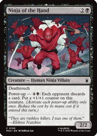 Ninja of the Hand  [Foil]  (MSH-108) - [Marvel Super Heroes]