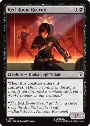 Red Room Recruit  (MSH-110) - [Marvel Super Heroes]
