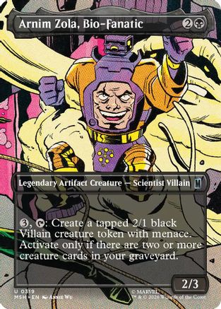 Arnim Zola, Bio-Fanatic (Borderless)  [Foil]  (MSH-319) - [Marvel Super Heroes]