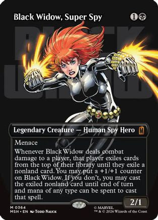 Black Widow, Super Spy (Borderless) (0364)  (MSH-364) - [Marvel Super Heroes]
