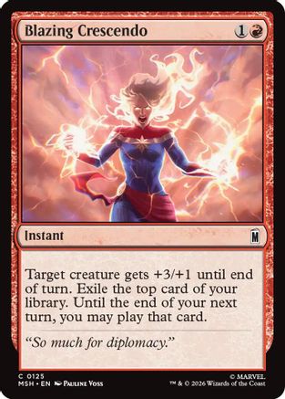 Blazing Crescendo  (MSH-125) - [Marvel Super Heroes]