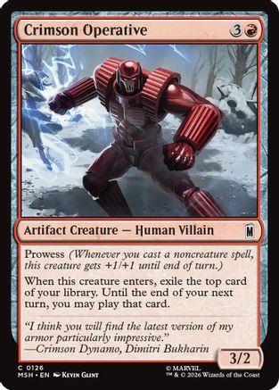 Crimson Operative  [Foil]  (MSH-126) - [Marvel Super Heroes]