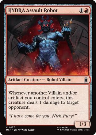 HYDRA Assault Robot  [Foil]  (MSH-137) - [Marvel Super Heroes]
