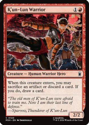 K'un-Lun Warrior  (MSH-140) - [Marvel Super Heroes]