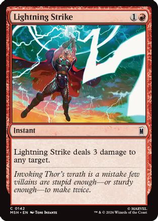 Lightning Strike  [Foil]  (MSH-142) - [Marvel Super Heroes]