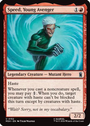 Speed, Young Avenger  [Foil]  (MSH-152) - [Marvel Super Heroes]