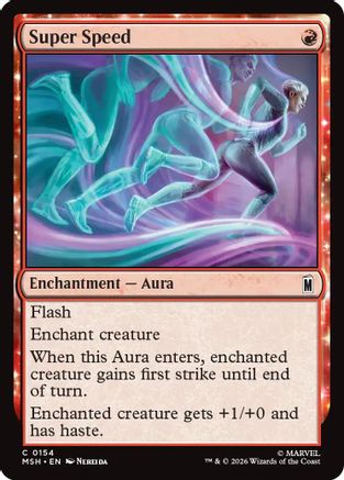 Super Speed  [Foil]  (MSH-154) - [Marvel Super Heroes]