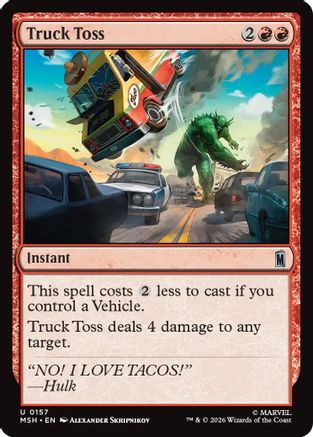 Truck Toss  (MSH-157) - [Marvel Super Heroes]