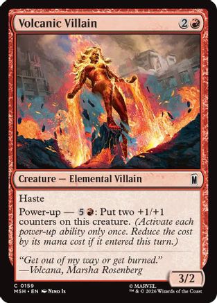 Volcanic Villain  [Foil]  (MSH-159) - [Marvel Super Heroes]